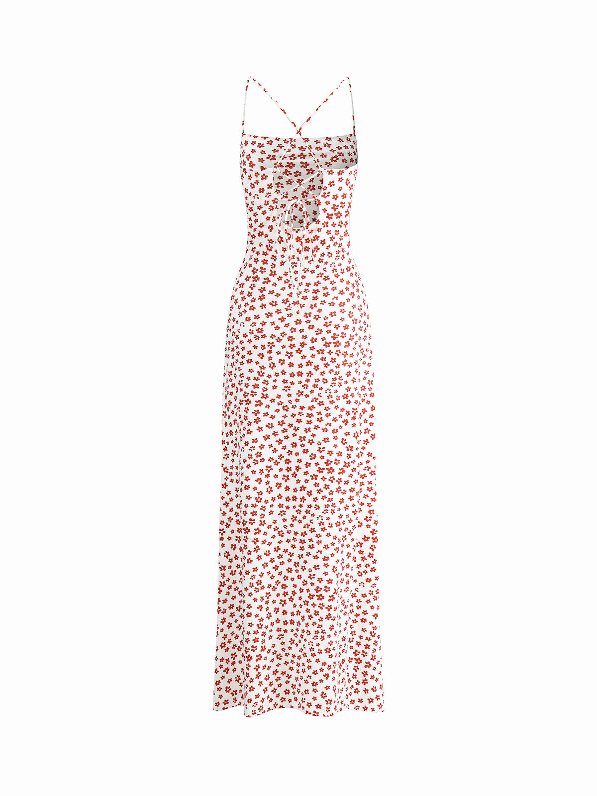 Floral Print Crisscross Maxi Dress