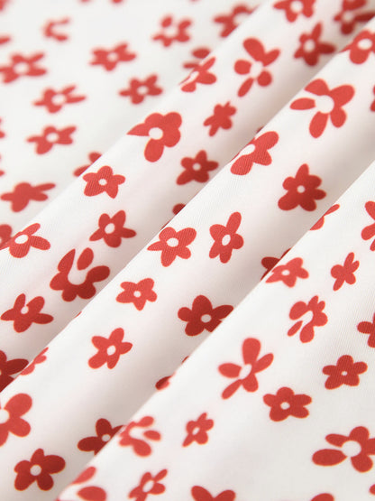 Floral Print Crisscross Maxi Dress