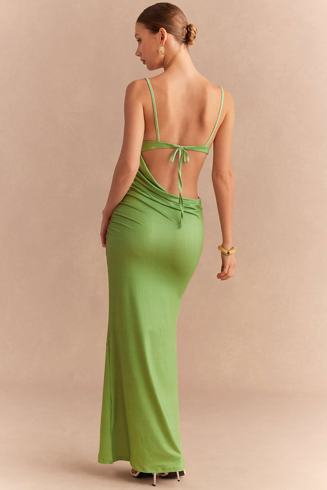 Floral Print Cut-Out Maxi Dress
