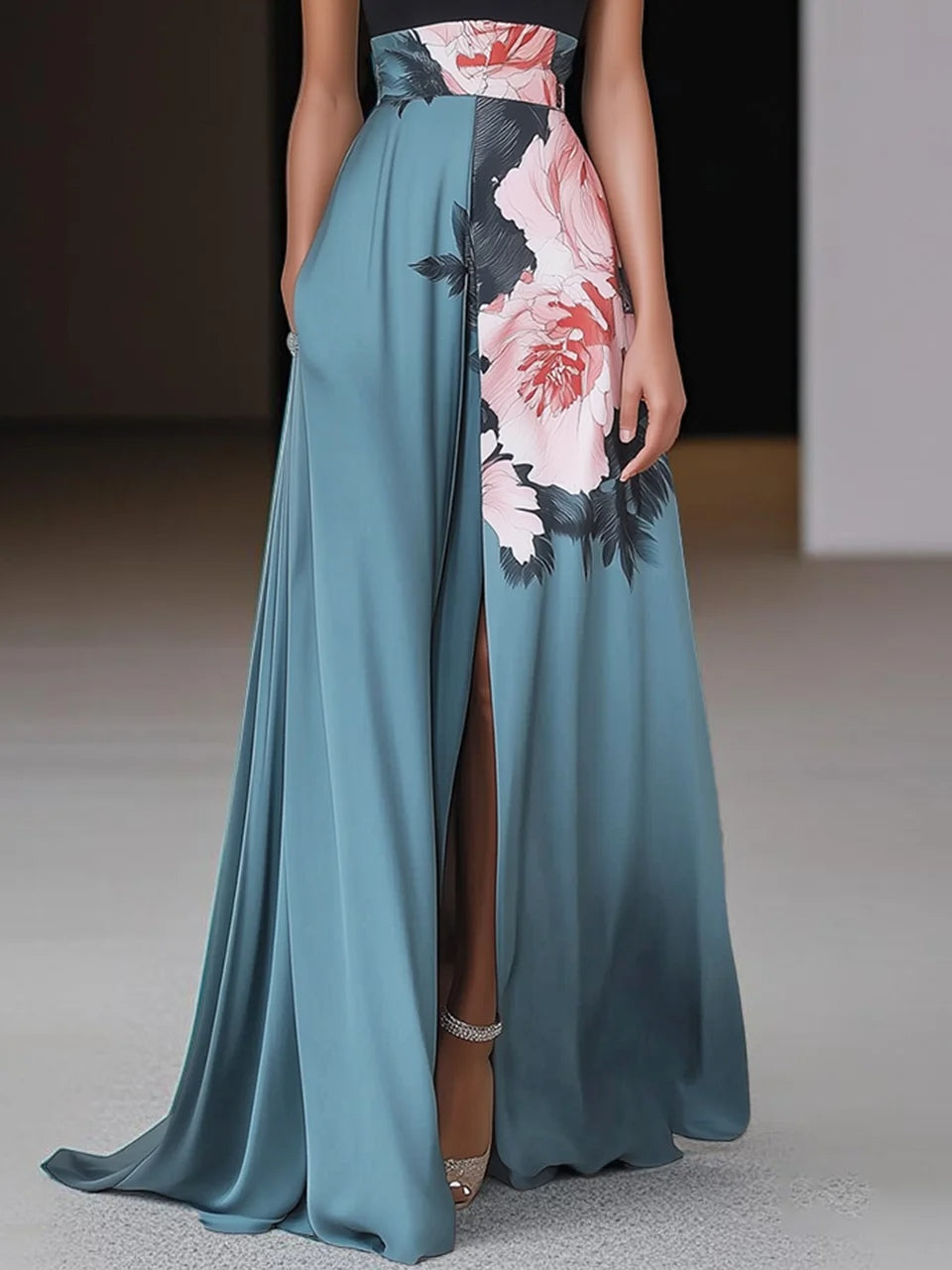 Floral Print Lightweight Maxi Dress