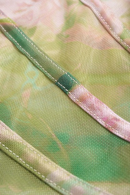 Floral Print Tie-Up Midi Dress