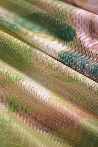 Floral Print Tie-Up Midi Dress