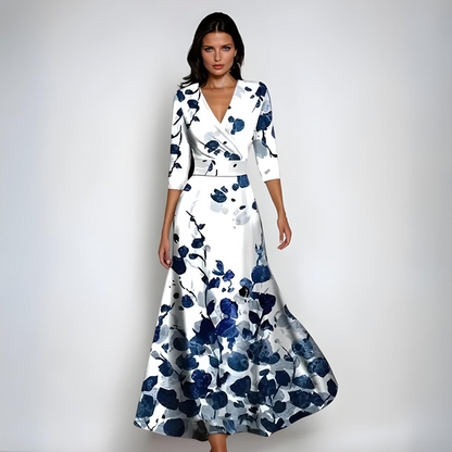 Floral Wrap Maxi Dress