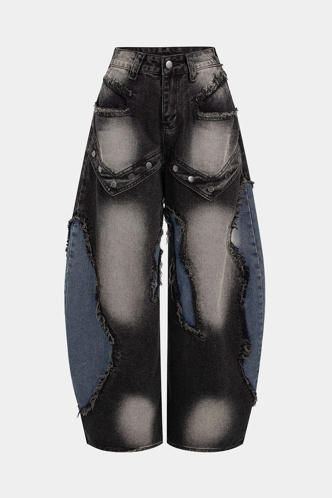 Frayed Hem Slim Fit Jeans