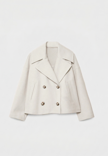 Structured Zip Closure Winter Coat