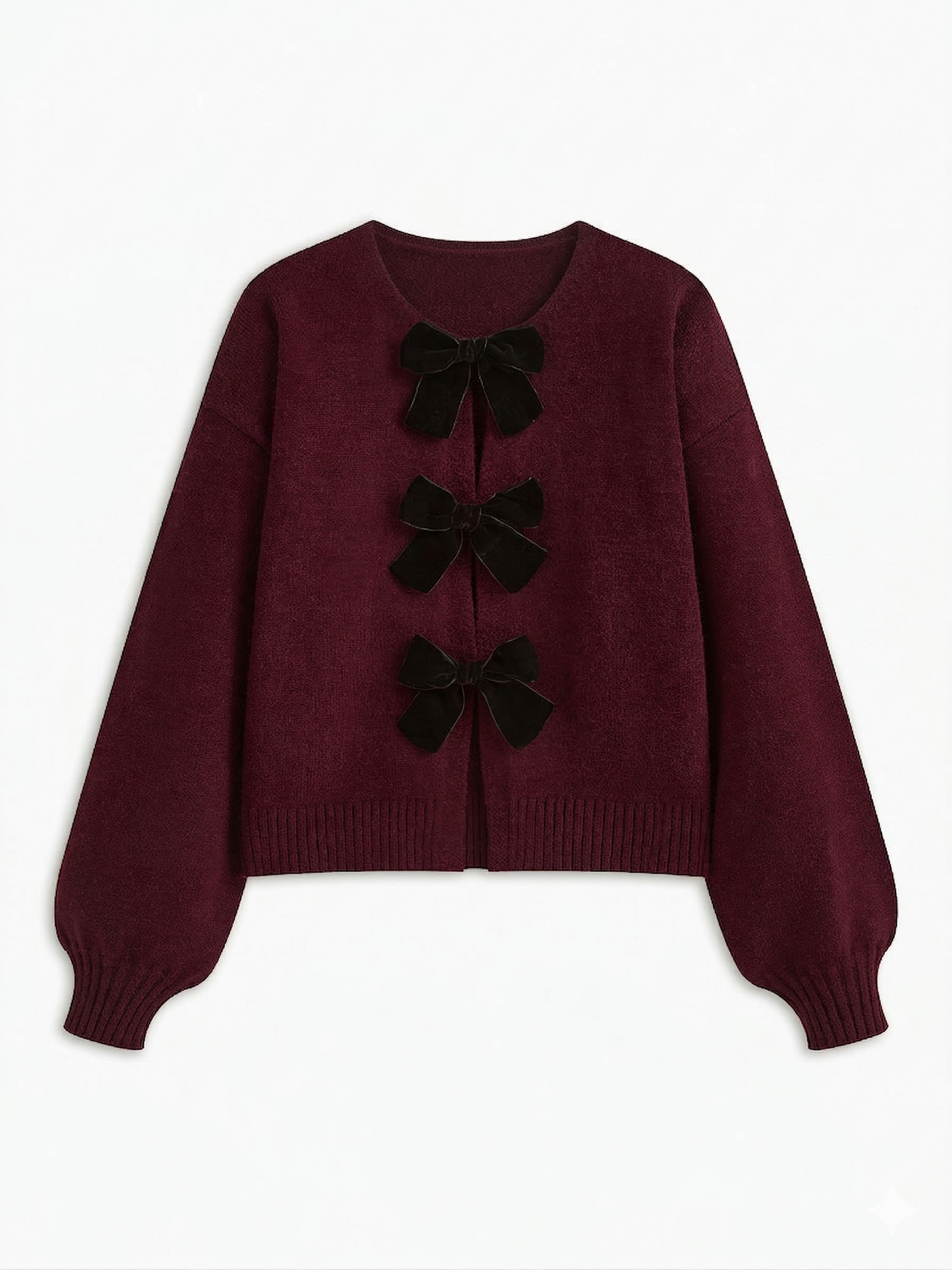 Knit Lantern Sleeve Sweater