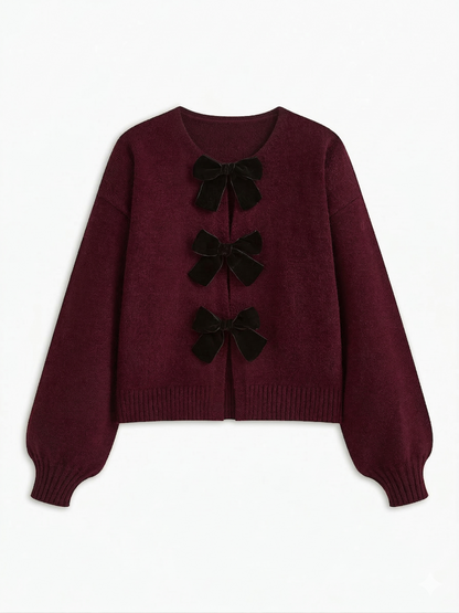 Knit Lantern Sleeve Sweater