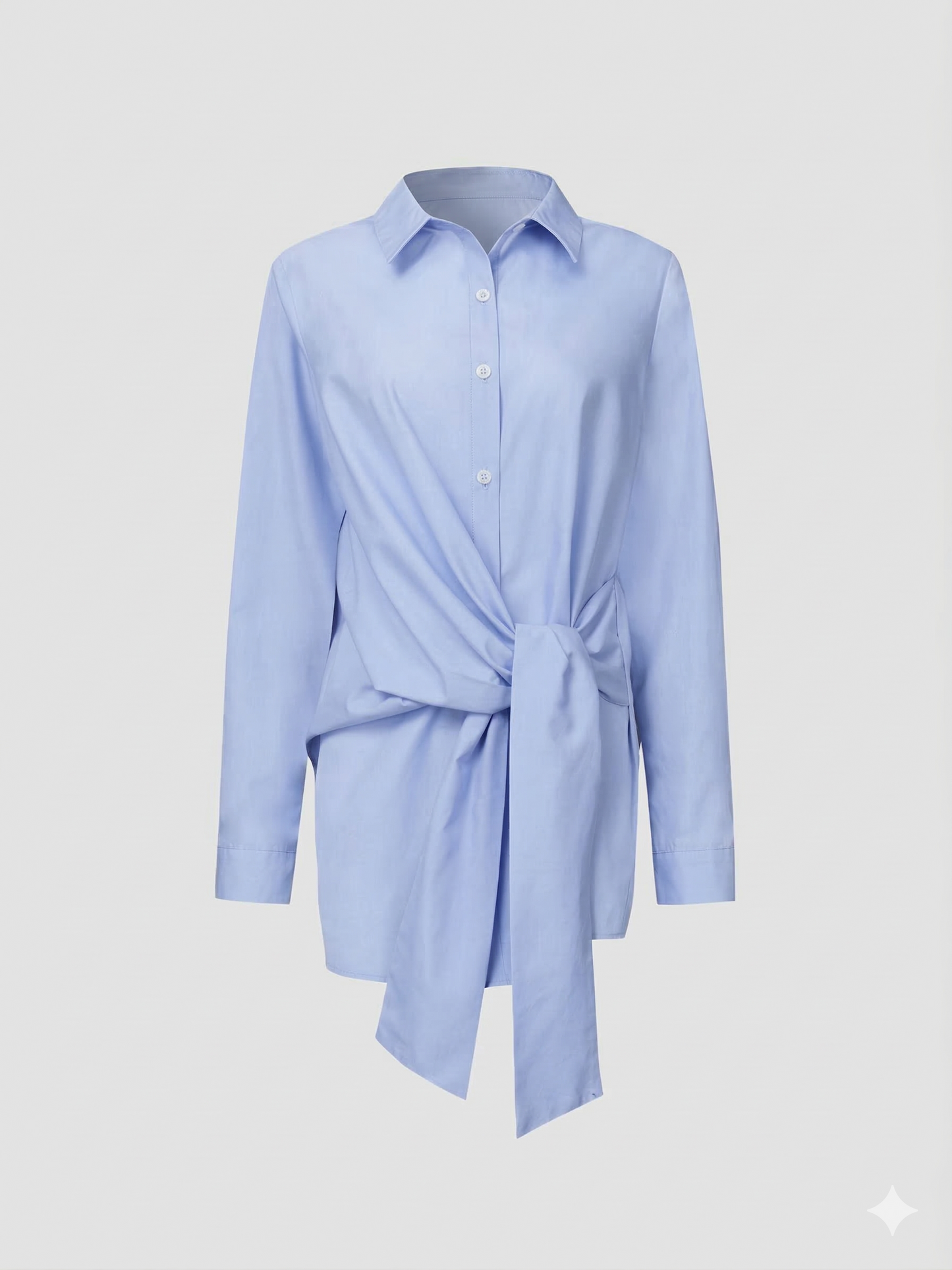 Semi-Sheer Woven Button Down Shirt