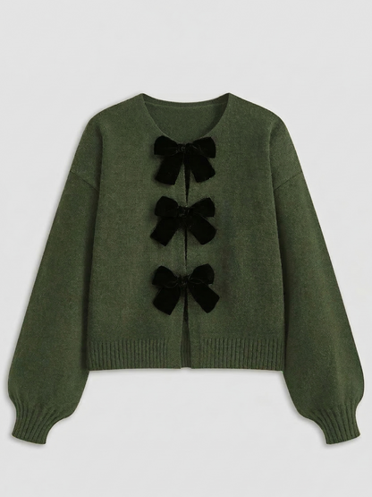 Knit Lantern Sleeve Sweater