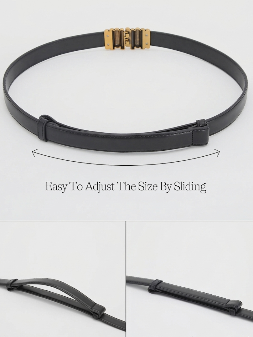 Faux Leather Vintage Style Belt