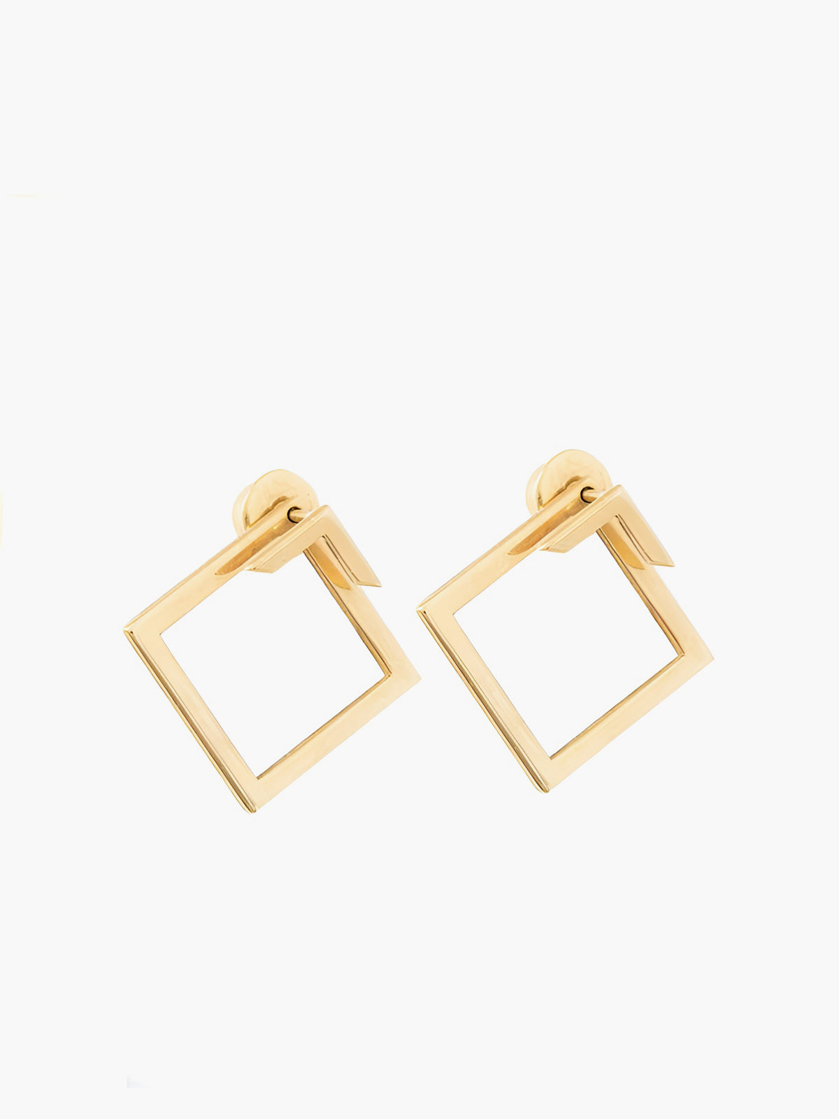 Geometric Titanium Steel Stud Earrings