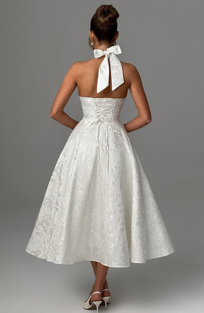 Halter Neck Midi Summer Dress