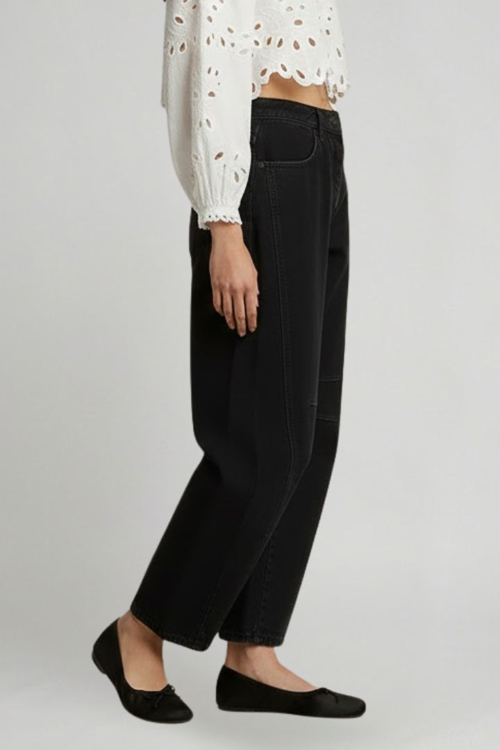 High-Waist Stretch Wide Leg Jeans