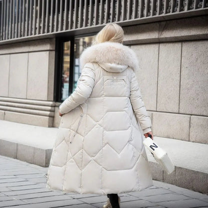 High Neck Belted Puffer Coat