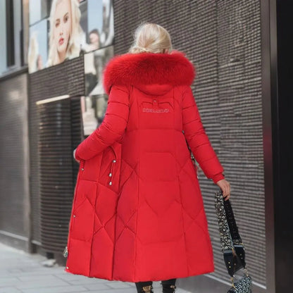 High Neck Belted Puffer Coat