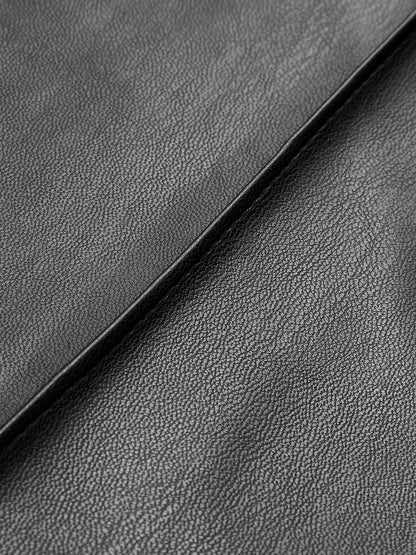 High Waist Medium Stretch Faux Leather Pants