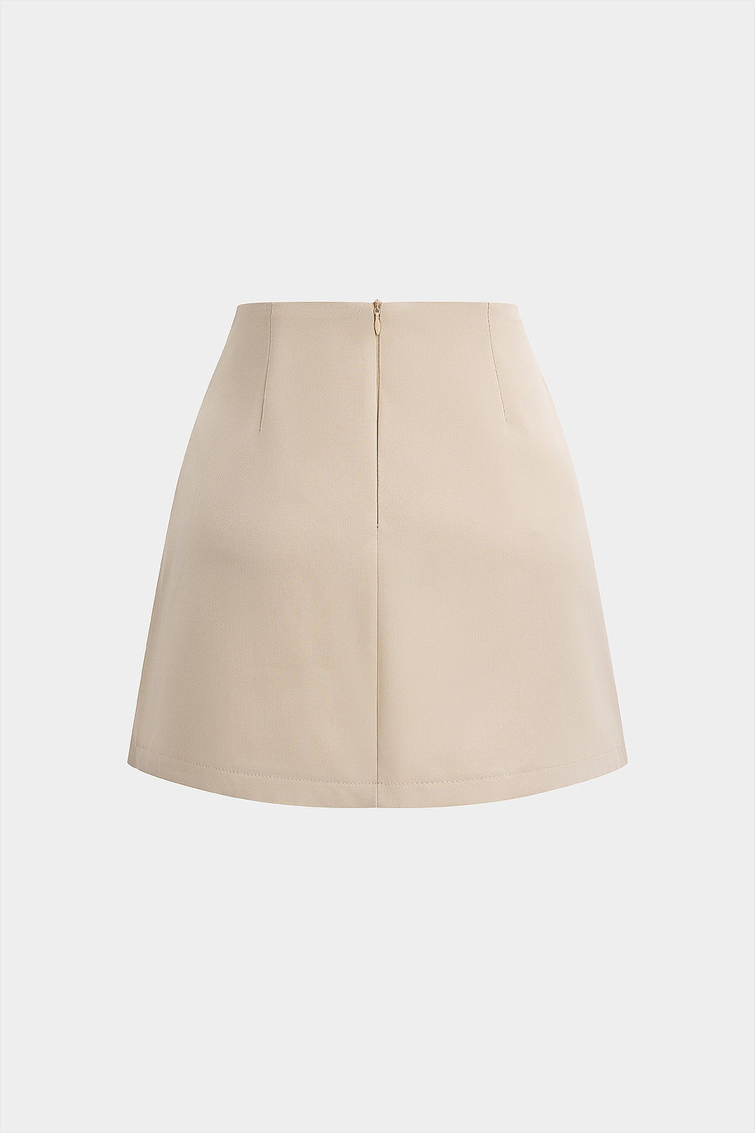 High Waist Pleated A-Line Skirt