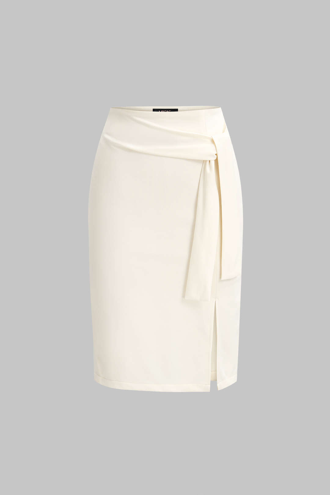 High Waist Tie-Up Cotton Skirt