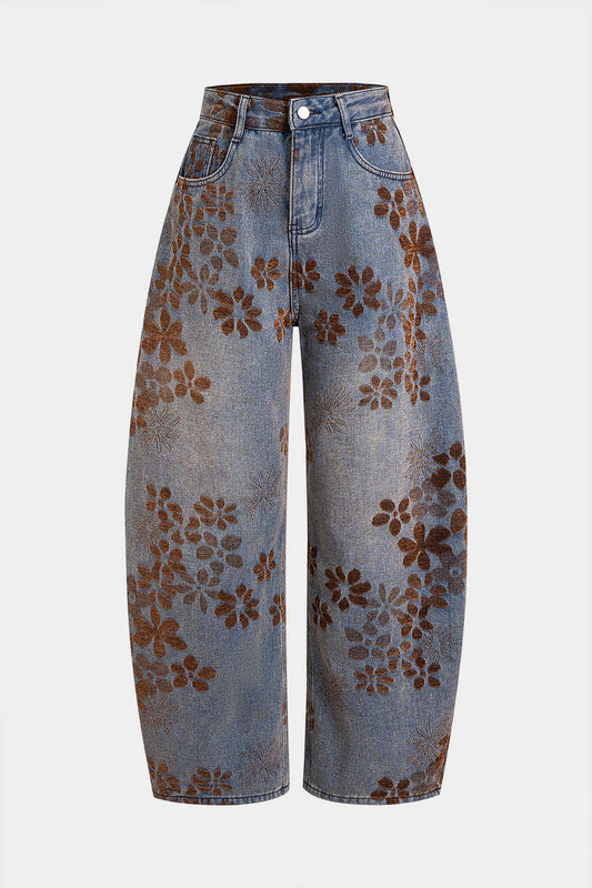 High Waisted Slim Fit Denim Jeans