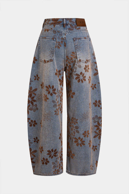 High Waisted Slim Fit Denim Jeans