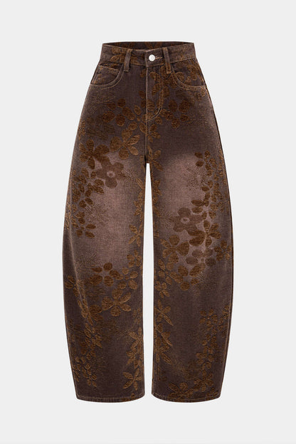 High Waisted Slim Fit Denim Jeans