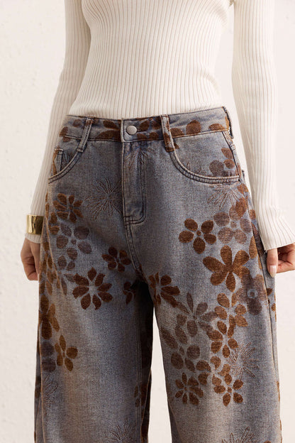 High Waisted Slim Fit Denim Jeans