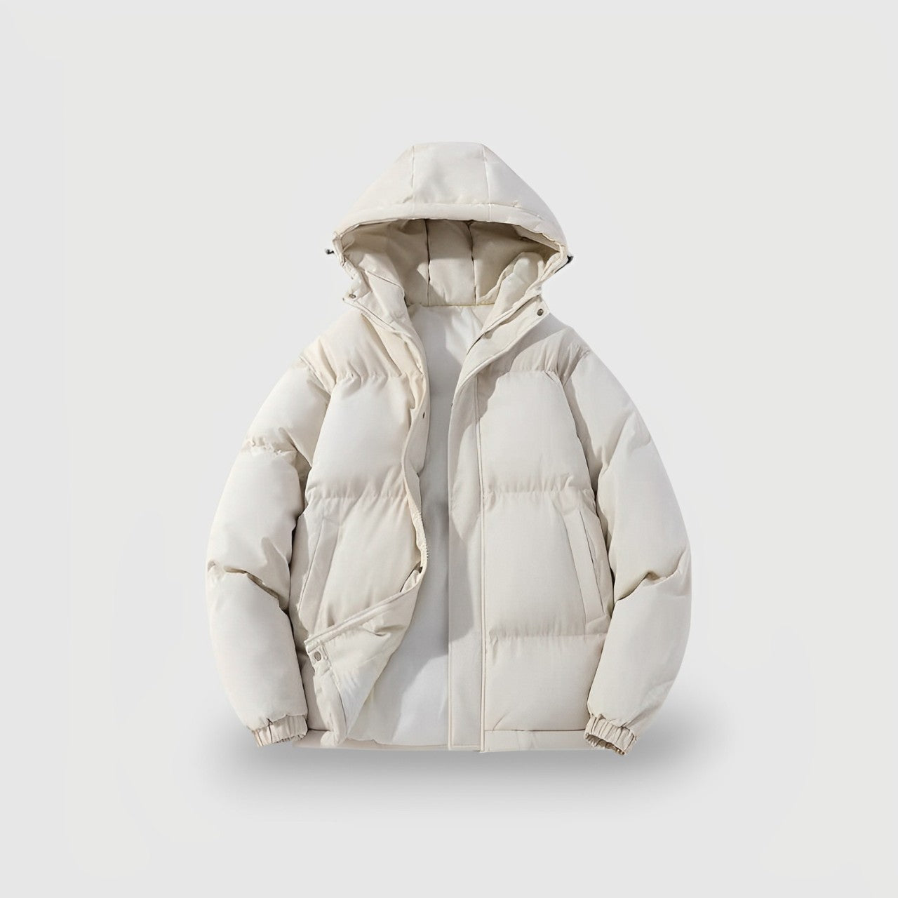 Hooded Insulated Black Puffer Jacket