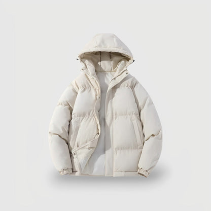 Hooded Insulated Black Puffer Jacket