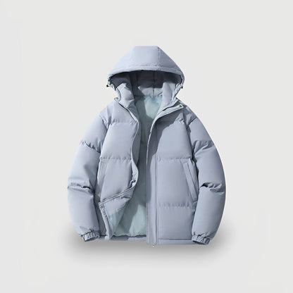 Hooded Insulated Black Puffer Jacket