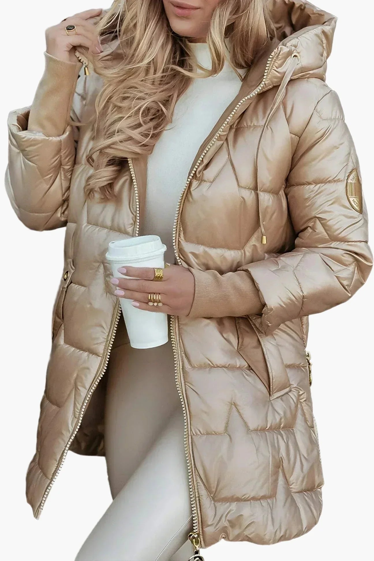Hooded Soft Puffer Coat