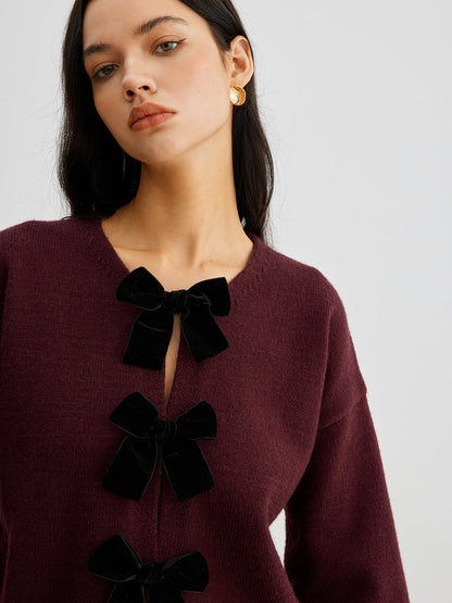 Knit Lantern Sleeve Sweater