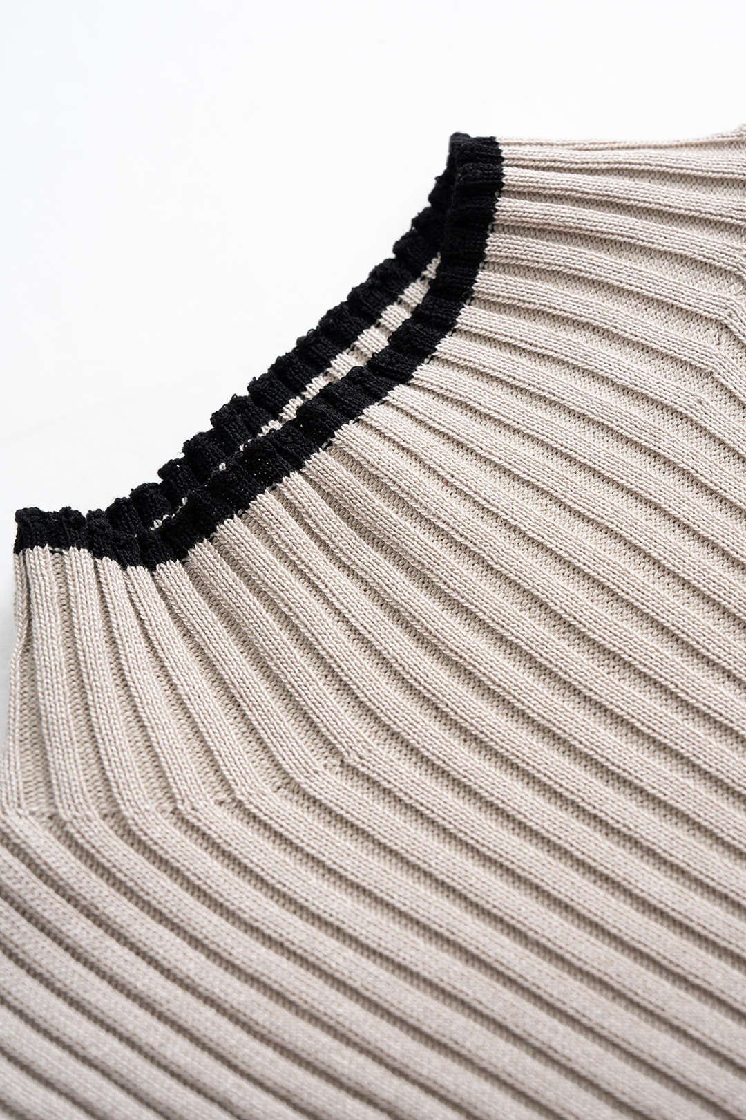 Knit Mock Neck Belted Midi Dress