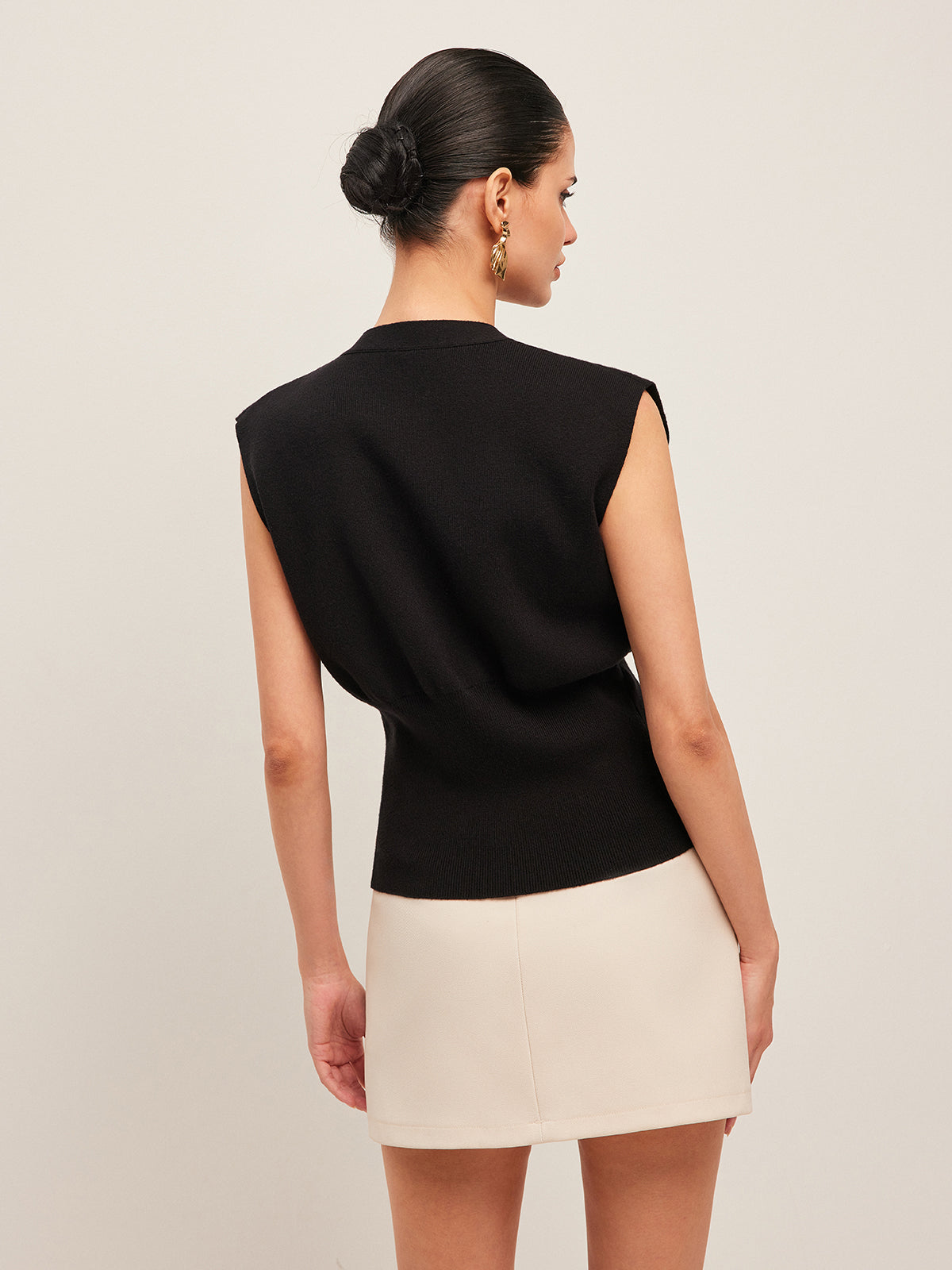 Knit V-Neck Women's Vest