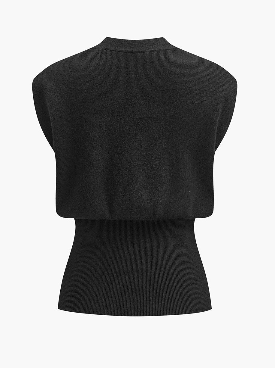 Knit V-Neck Women's Vest