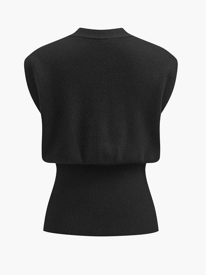 Knit V-Neck Women's Vest