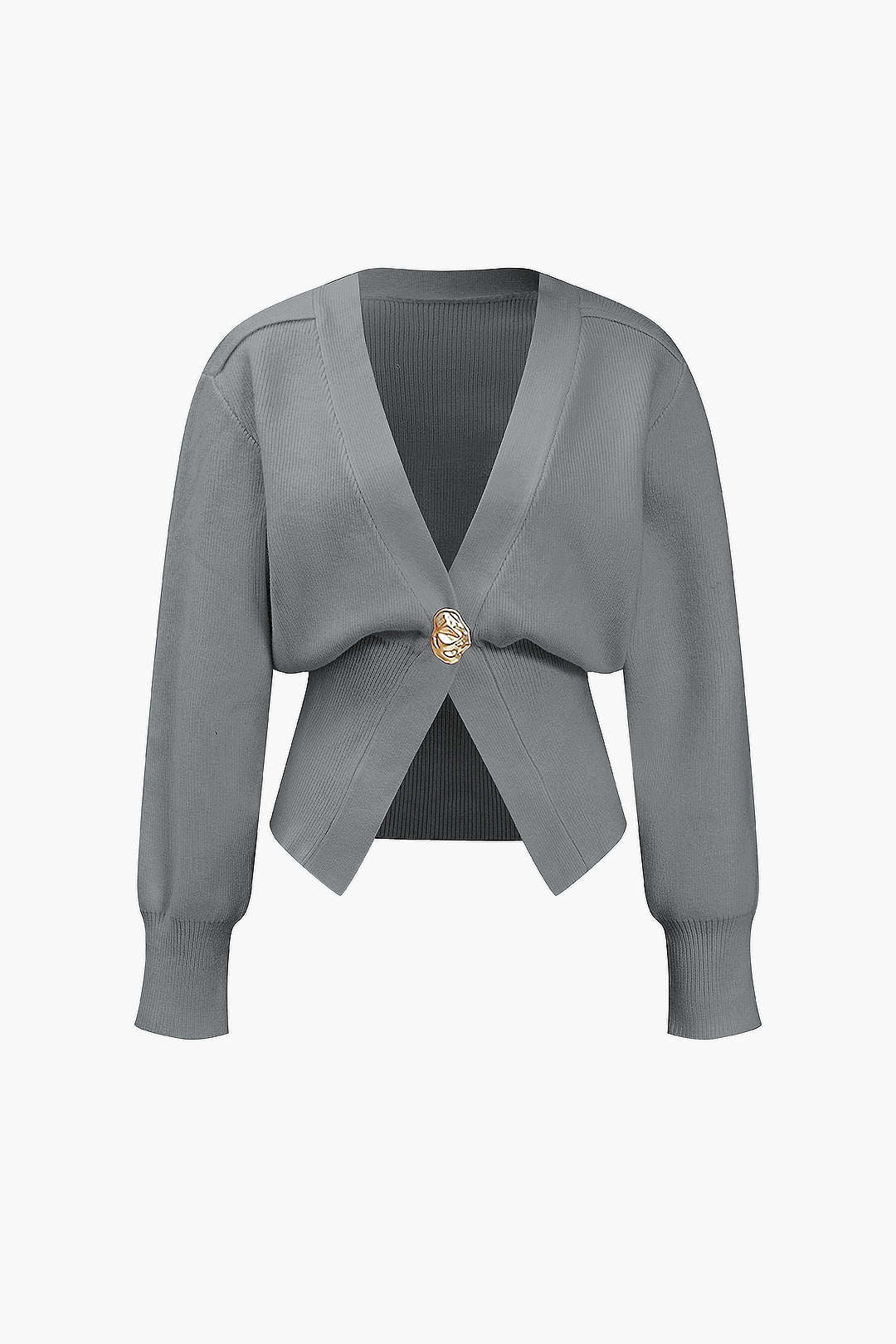 Knitted V-Neck Medium Weight Cardigan