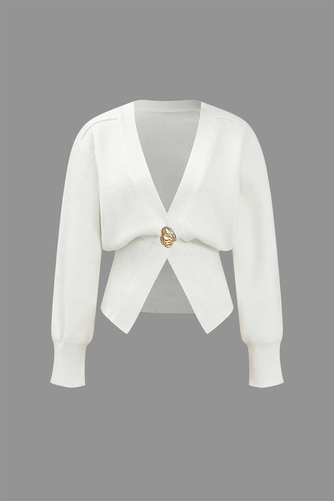 Knitted V-Neck Medium Weight Cardigan