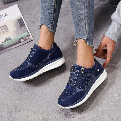 Lace-Up Elevated Platform Sneakers