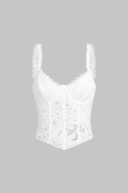 Lace V-Neck Cami Top