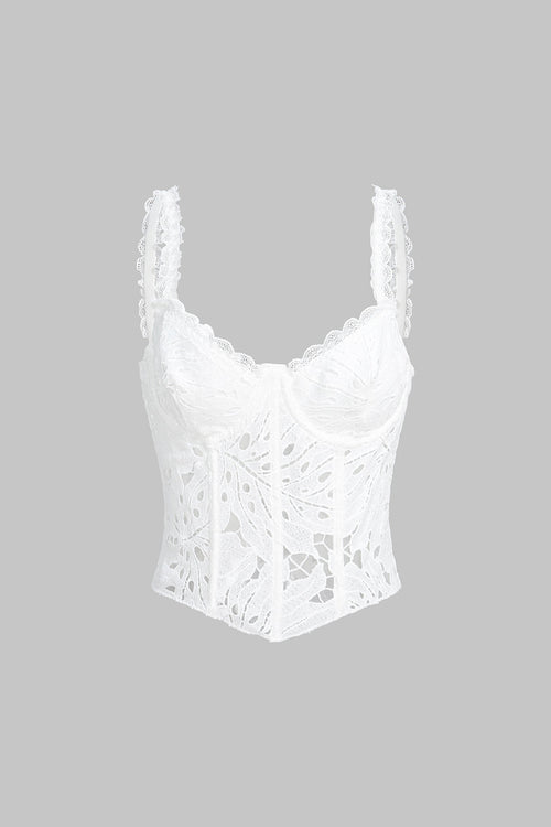 Lace V-Neck Cami Top