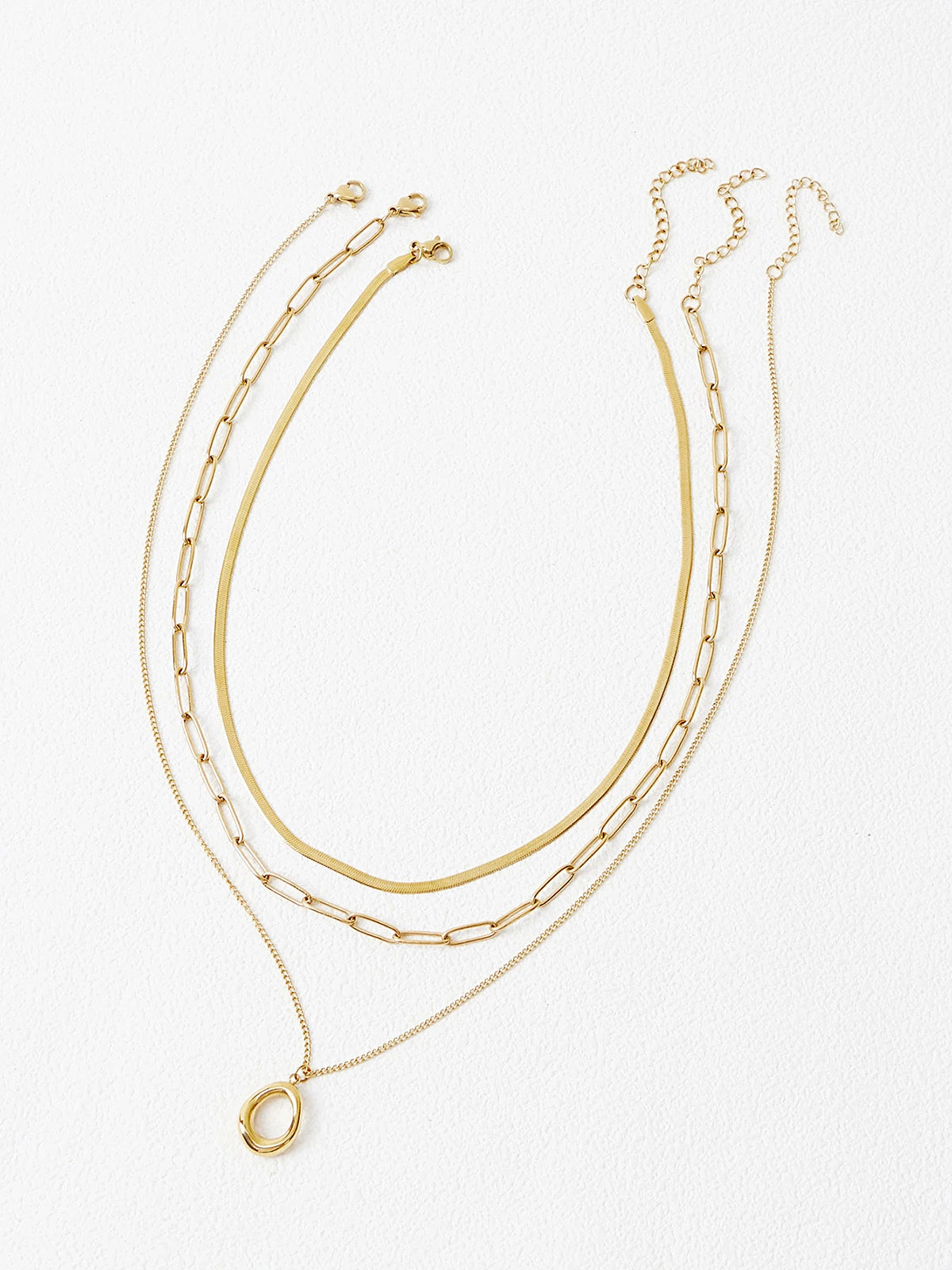 Layered Gold Chain Necklace