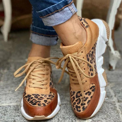Lightweight Animal Print Sneakers