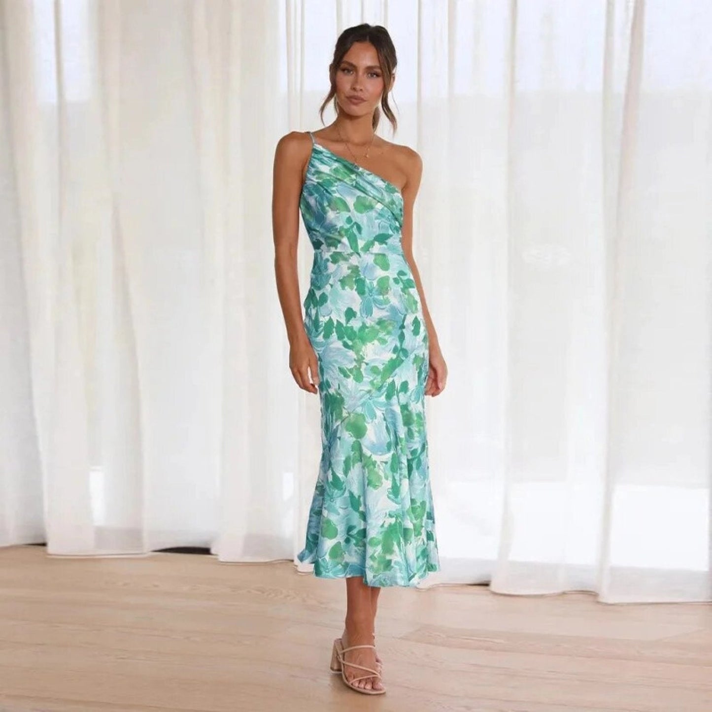 Lightweight Asymmetrical Maxi Dress