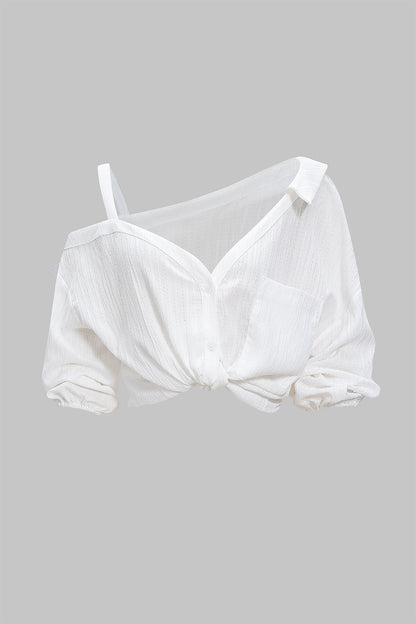 Lightweight Backless Long Sleeve Women's Shirt