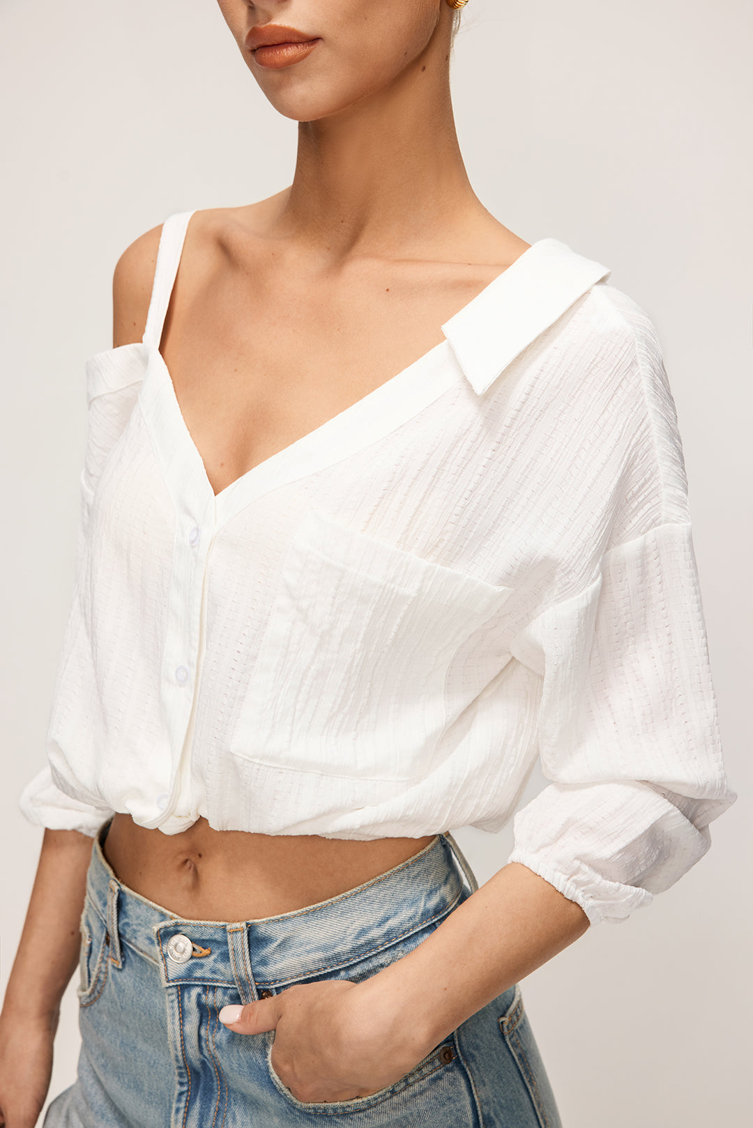 Lightweight Backless Long Sleeve Women's Shirt