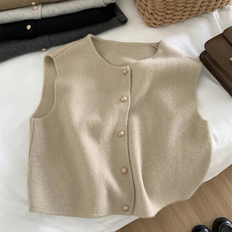 Lightweight Button-Up Casual Vest