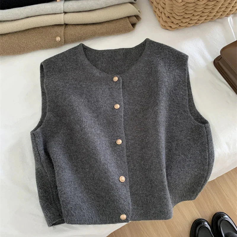 Lightweight Button-Up Casual Vest