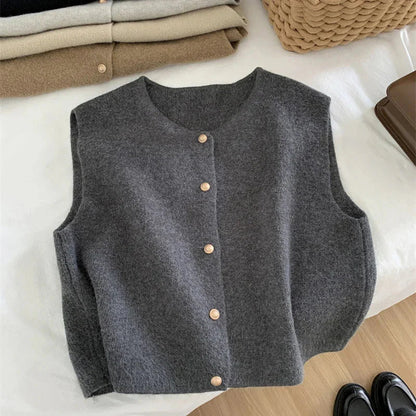 Lightweight Button-Up Casual Vest