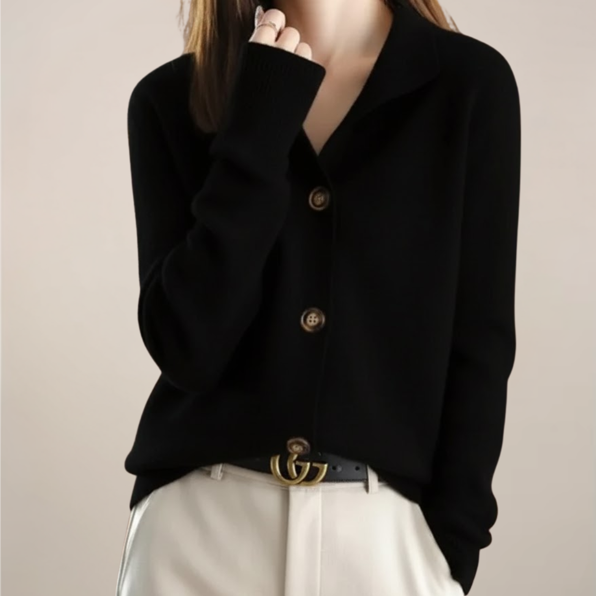 Lightweight Collared Cardigan Sweater
