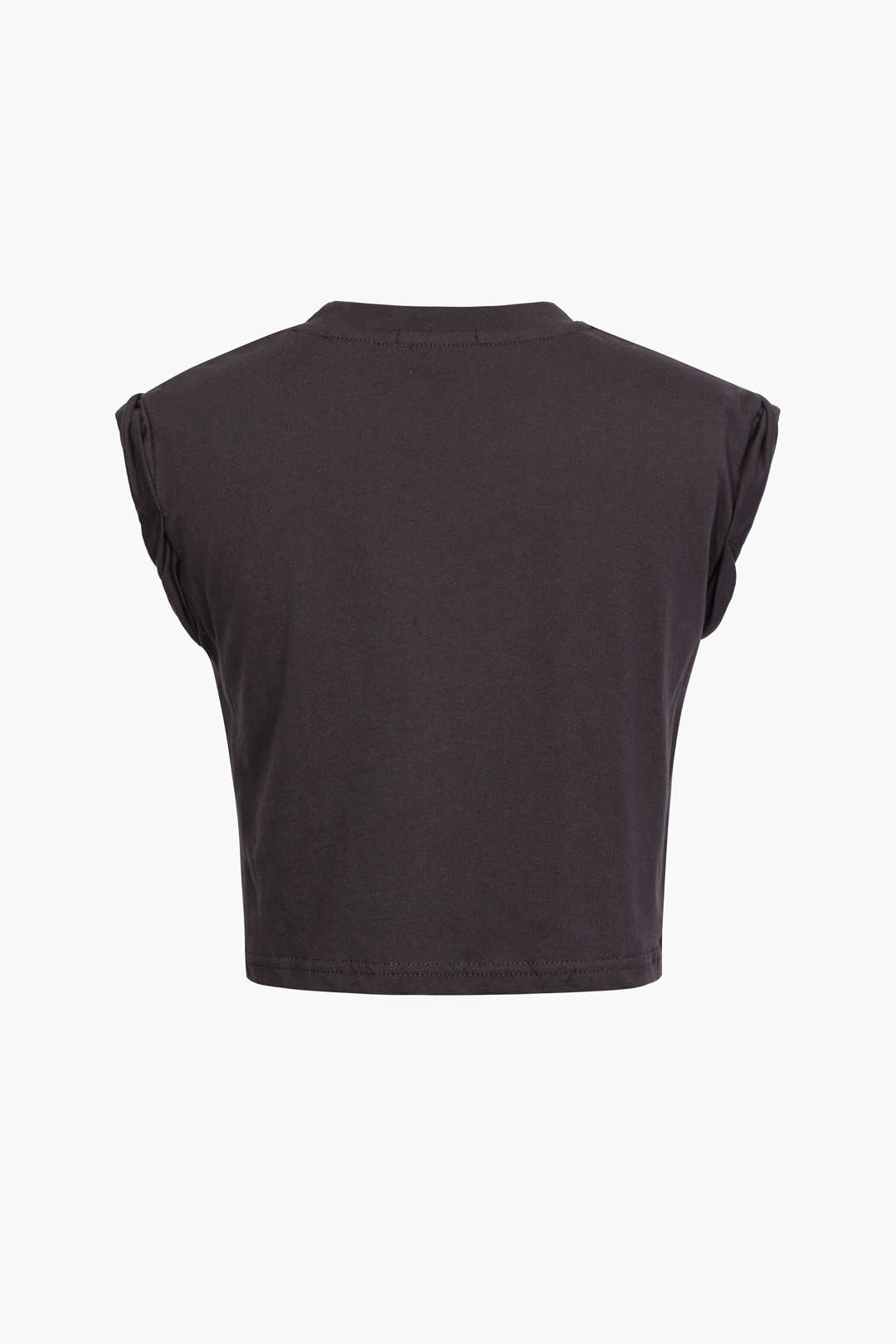 Lightweight Cotton Blend Knotted Hem T-Shirt